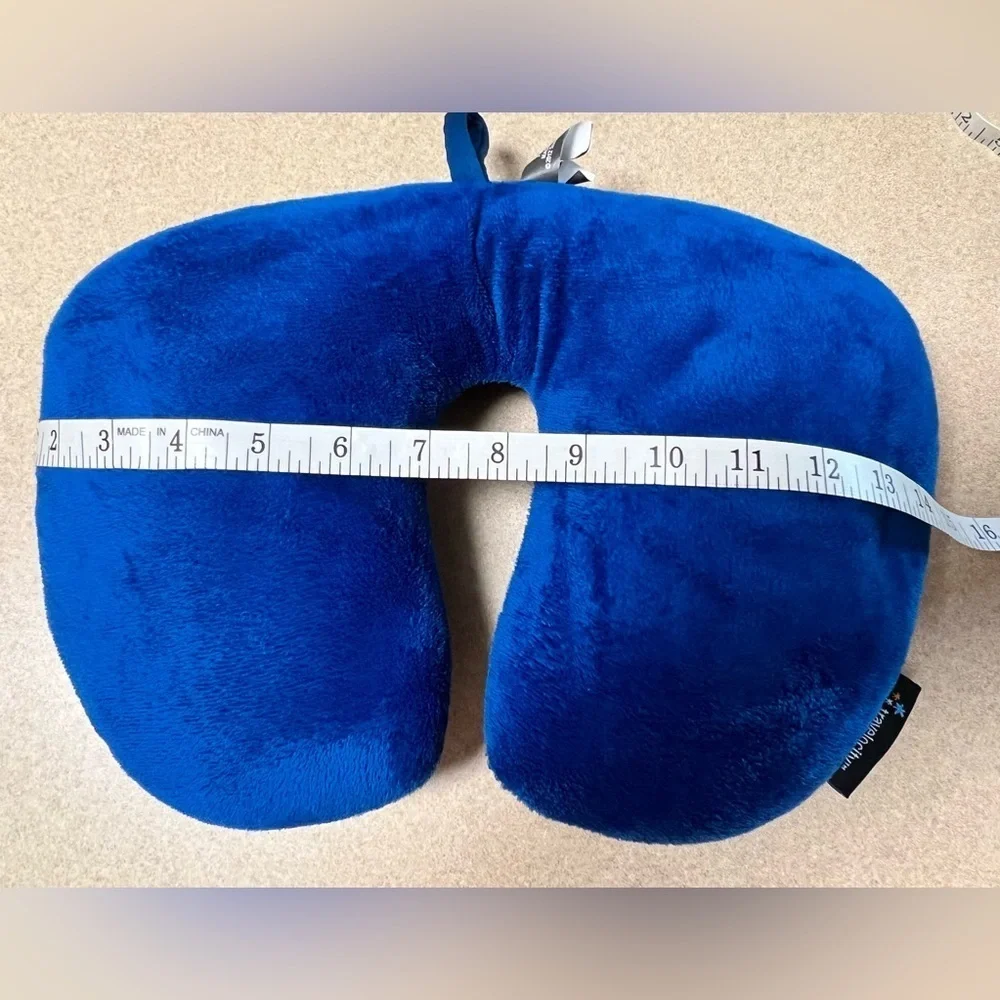 Velocity Plush Royal Blue Travel Pillow